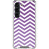 Purple Chevron Galaxy S23 Clear Case