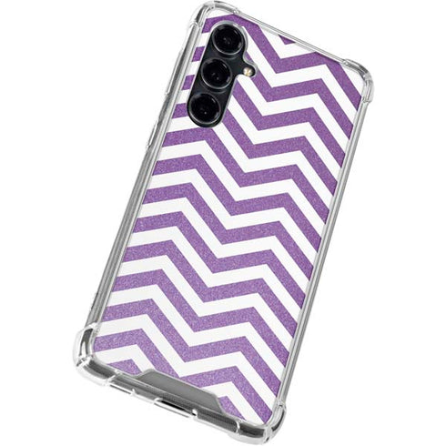 Purple Chevron Galaxy S23 FE Clear Case