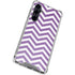 Purple Chevron Galaxy S23 FE Clear Case