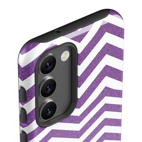Purple Chevron Galaxy S23 Plus Pro Case