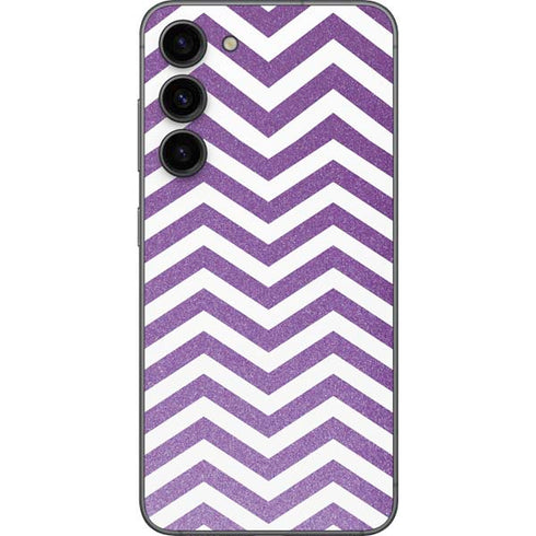 Purple Chevron Galaxy S23 Plus Skin