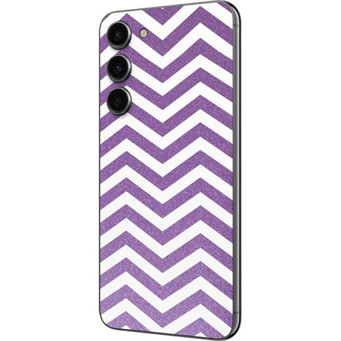 Purple Chevron Galaxy S23 Plus Skin