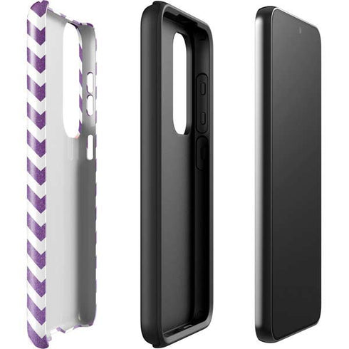 Purple Chevron Galaxy S23 Pro Case
