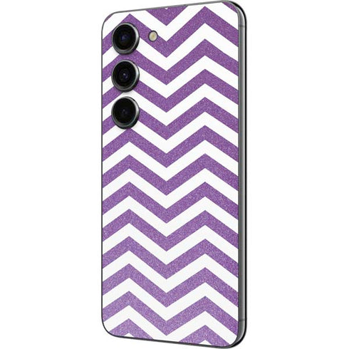 Purple Chevron Galaxy S23 Skin