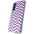 Purple Chevron Galaxy S24 Clear Case