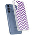 Purple Chevron Galaxy S24 Clear Case