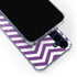 Purple Chevron Galaxy S24 Clear Case