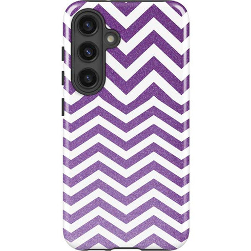Purple Chevron Galaxy S24 Plus Impact Case