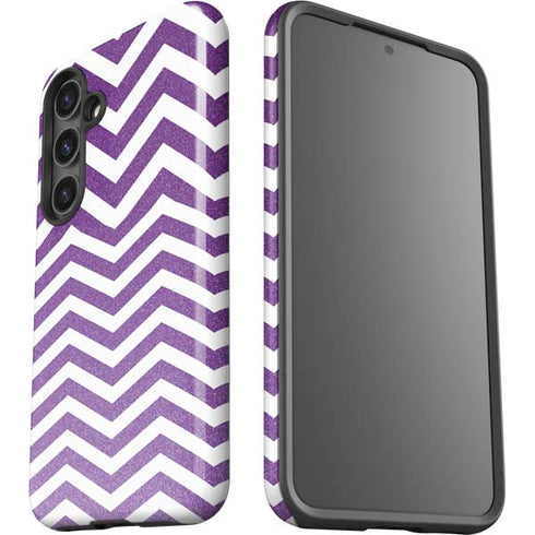Purple Chevron Galaxy S24 Plus Impact Case