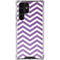 Purple Chevron Galaxy S24 Ultra Clear Case