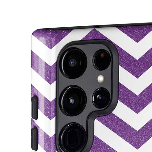 Purple Chevron Galaxy S24 Ultra Impact Case