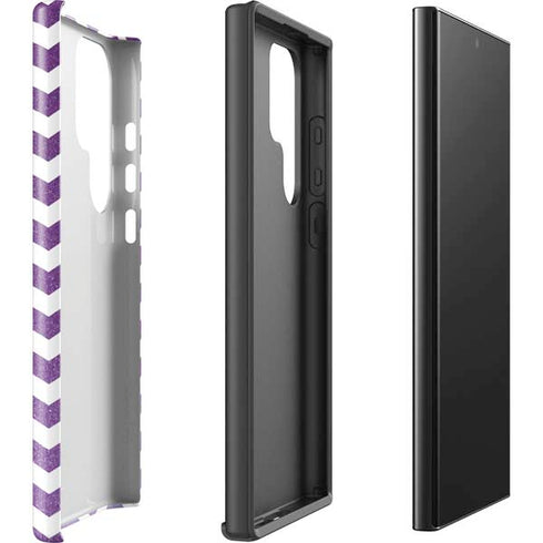 Purple Chevron Galaxy S24 Ultra Impact Case