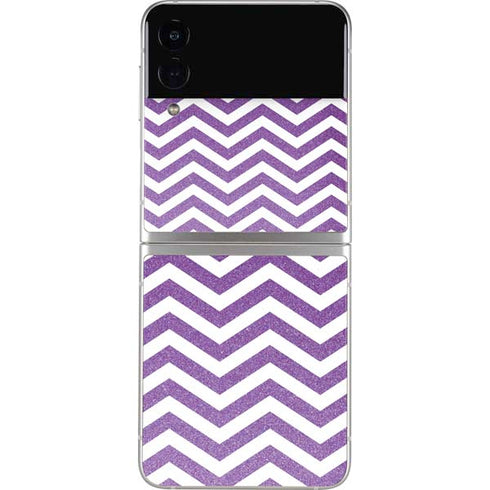 Purple Chevron Galaxy Z Flip3 5G Skin