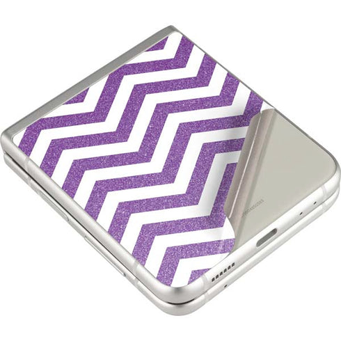 Purple Chevron Galaxy Z Flip3 5G Skin