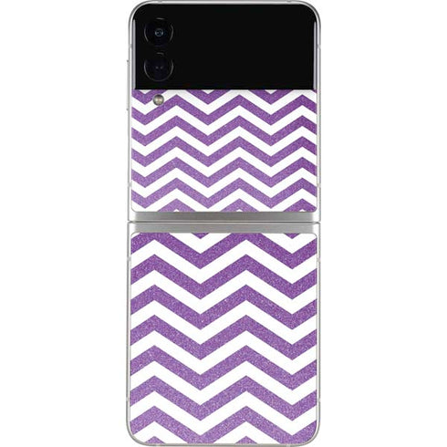 Purple Chevron Galaxy Z Flip4 5G Skin