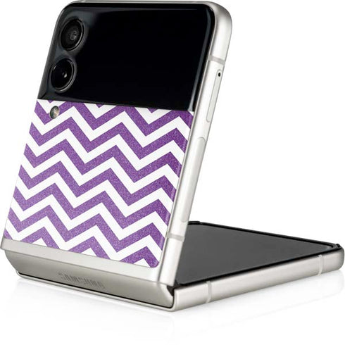 Purple Chevron Galaxy Z Flip4 5G Skin