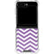 Purple Chevron Galaxy Z Flip5 5G Clear Case