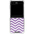 Purple Chevron Galaxy Z Flip5 5G Clear Case