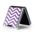 Purple Chevron Galaxy Z Flip5 5G Clear Case