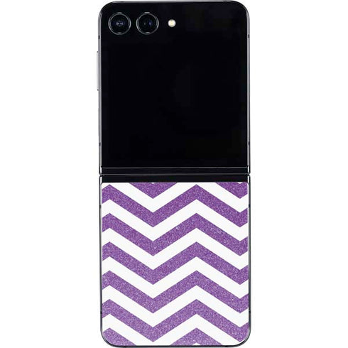 Purple Chevron Galaxy Z Flip5 5G Skin