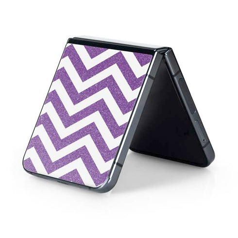 Purple Chevron Galaxy Z Flip5 5G Skin