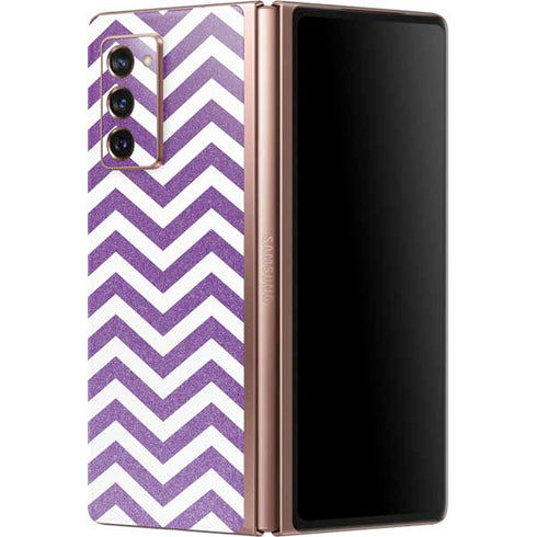 Purple Chevron Galaxy Z Fold2 5G Skin
