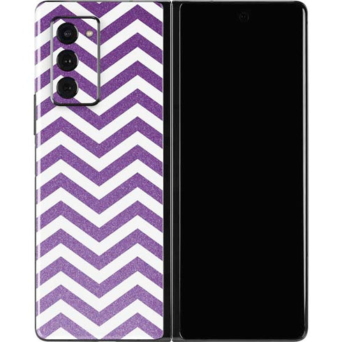 Purple Chevron Galaxy Z Fold2 5G Skin