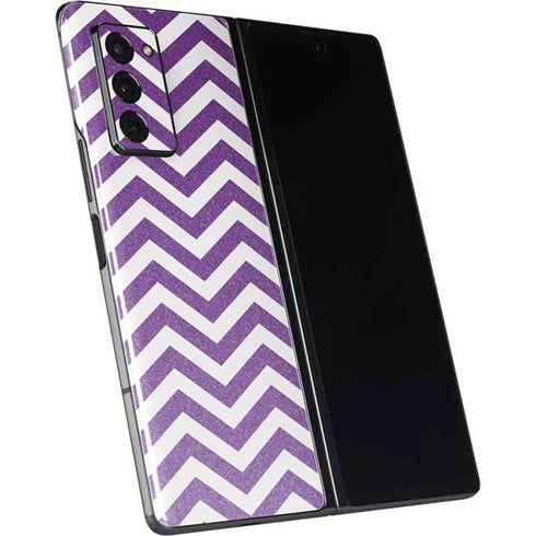 Purple Chevron Galaxy Z Fold2 5G Skin