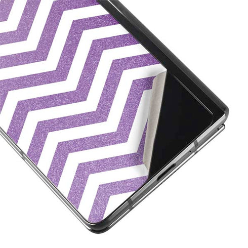 Purple Chevron Galaxy Z Fold2 5G Skin