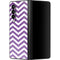 Purple Chevron Galaxy Z Fold3 5G Skin