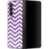 Purple Chevron Galaxy Z Fold3 5G Skin