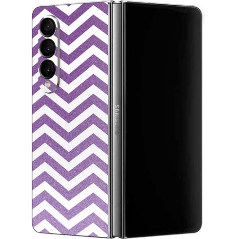 Purple Chevron Galaxy Z Fold4 5G Skin
