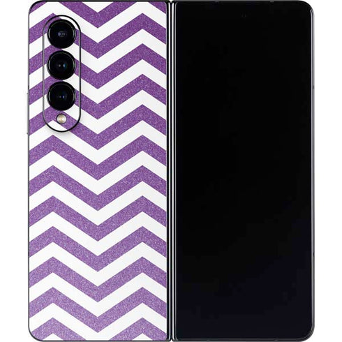 Purple Chevron Galaxy Z Fold4 5G Skin