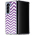 Purple Chevron Galaxy Z Fold5 5G Clear Case