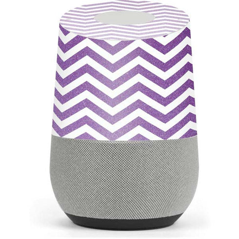 Purple Chevron Google Home Skin