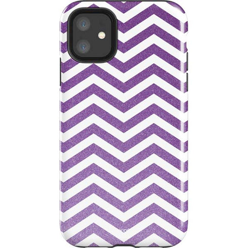 Purple Chevron iPhone 11 Impact Case