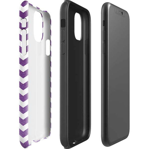 Purple Chevron iPhone 11 Impact Case