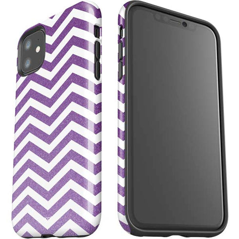 Purple Chevron iPhone 11 Impact Case