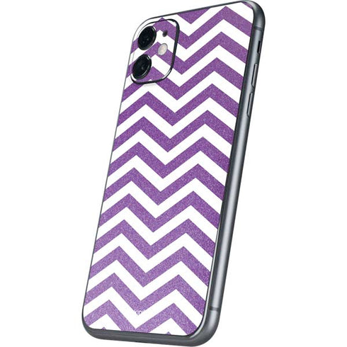 Purple Chevron iPhone 11 Skin