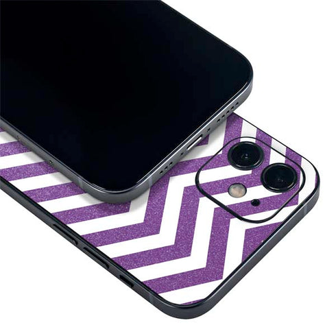 Purple Chevron iPhone 12 Mini Skin