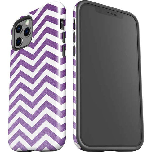 Purple Chevron iPhone 12 Pro Impact Case