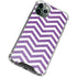 Purple Chevron iPhone 12 Pro Max Clear Case