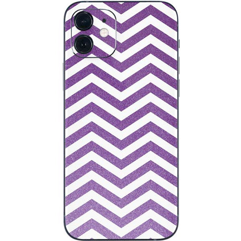 Purple Chevron iPhone 12 Skin