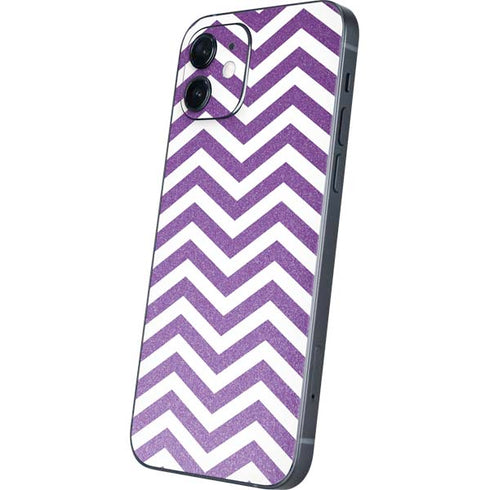 Purple Chevron iPhone 12 Skin