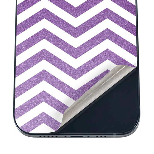 Purple Chevron iPhone 12 Skin