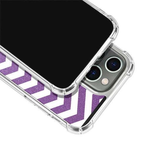 Purple Chevron iPhone 13 Pro Clear Case