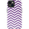 Purple Chevron iPhone 15 Plus Impact Case