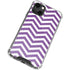 Purple Chevron iPhone 14 Plus Clear Case