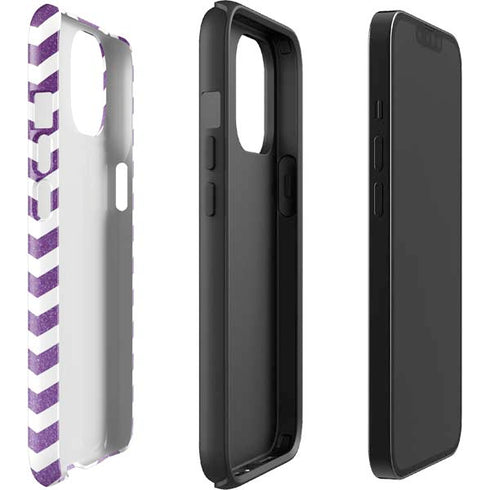 Purple Chevron iPhone 15 Impact Case