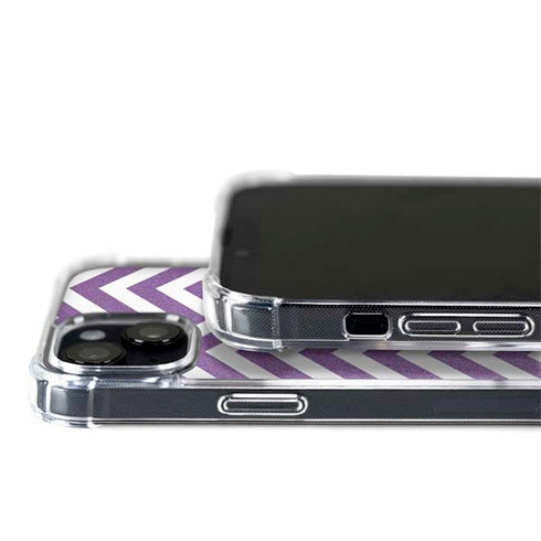 Purple Chevron iPhone 15 Plus MagSafe Case